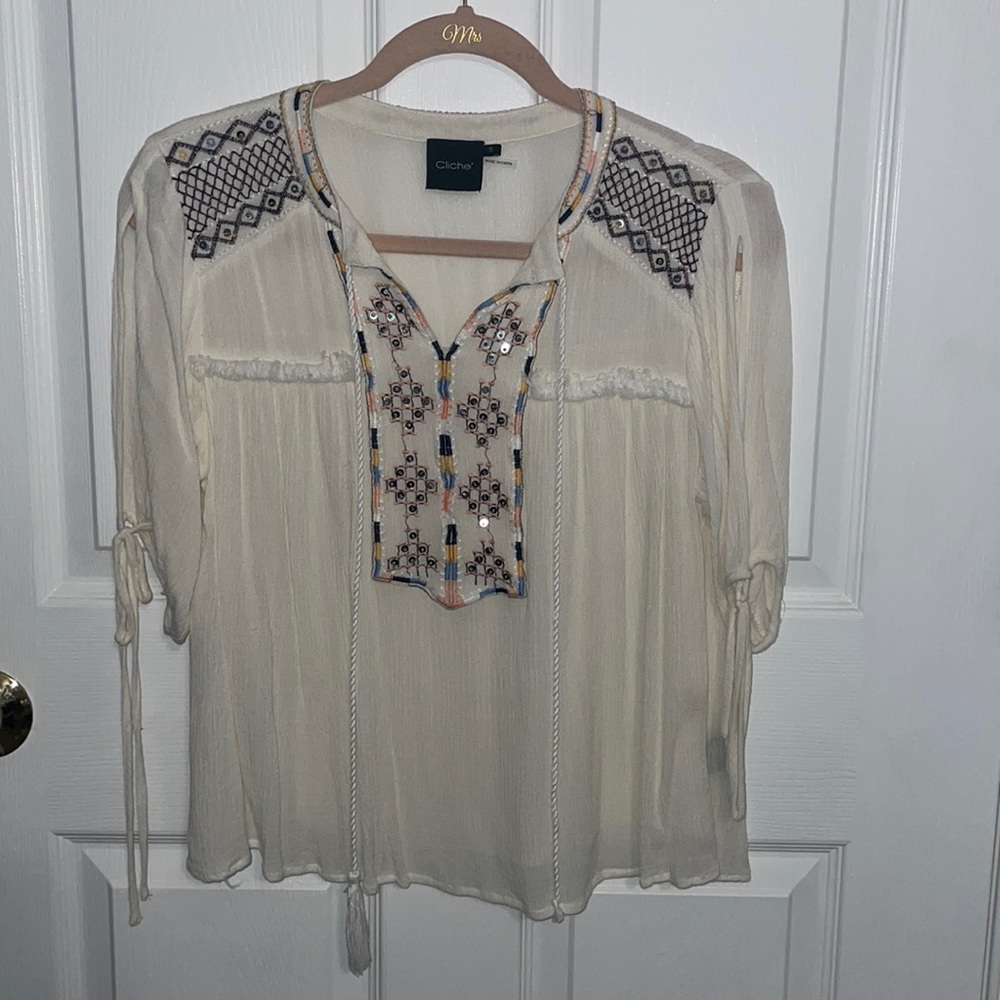 Cliché White Blouse